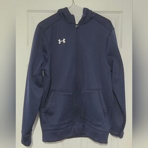Under Armour Navy Blue Hooded Jacket SM/P